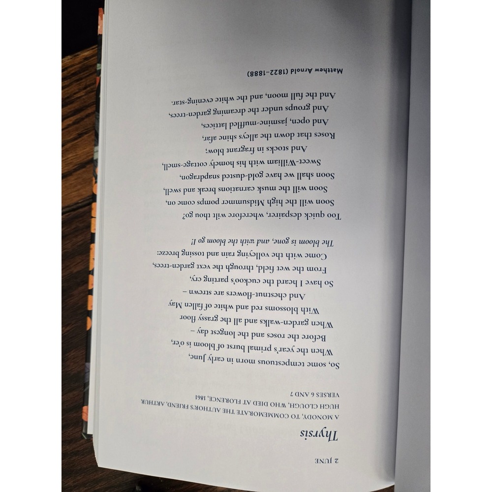Nature Poetry Book 365 Poems Every Night Bedside Botanical Illustrated Hardcover - Picture 10 of 10